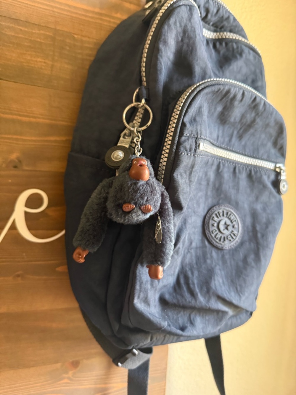 Kipling Navy Backpack - Picture 4 of 13